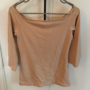 Blush Pink Off the Shoulder Top